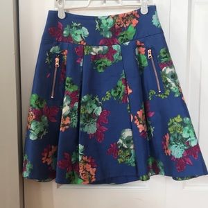 Knee length high waist skirt